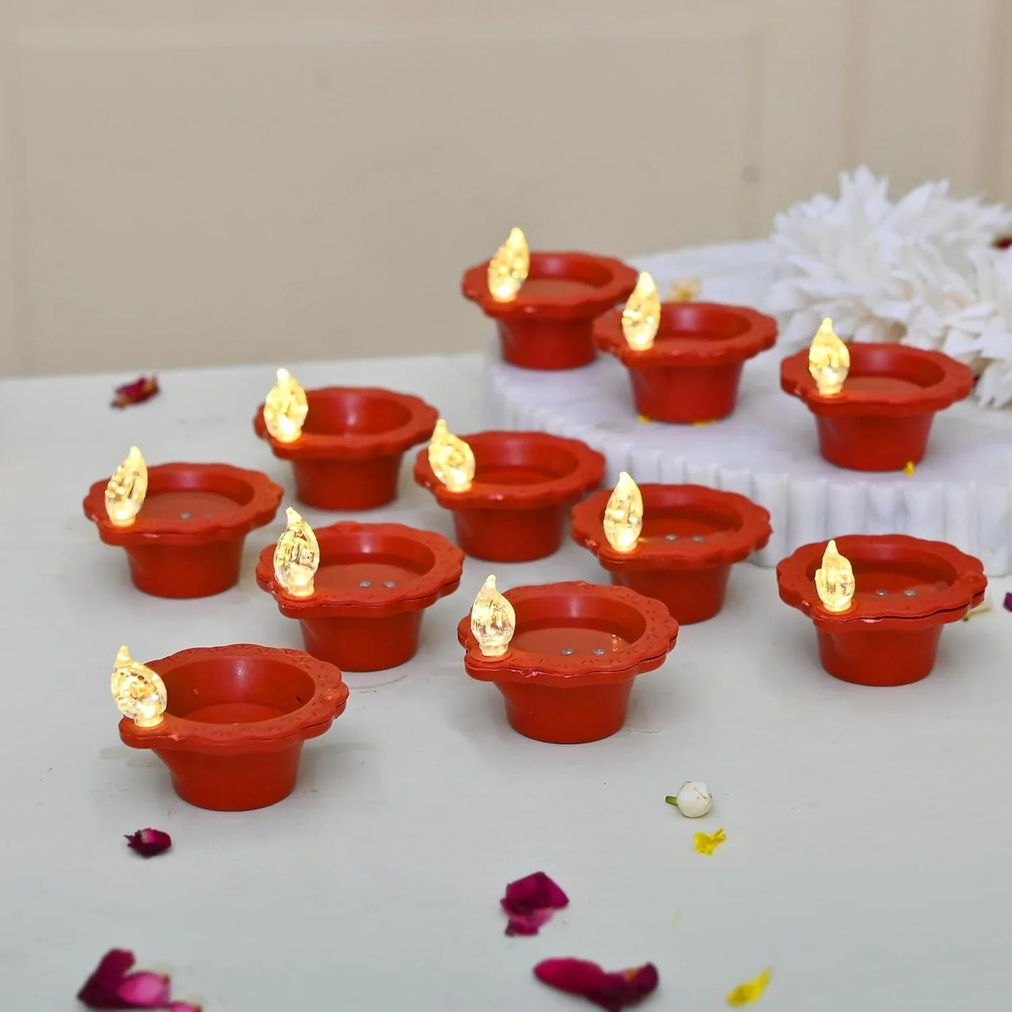 ✨ LED Light Water Sensor Diyas™  (Pack of 18)